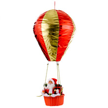 Laden Sie das Bild in den Galerie-Viewer, Weihnachtsdekoration-Weihnachtsmann Heißluftballon