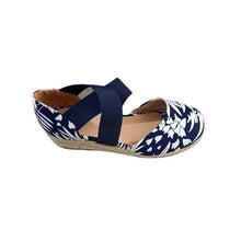 Laden Sie das Bild in den Galerie-Viewer, Sandalen mit Keilabsatz aus Hanfseil