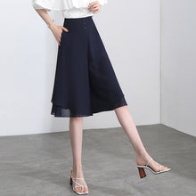 Laden Sie das Bild in den Galerie-Viewer, Damen Sommerhose aus Chiffon mit weitem Bein