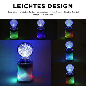Bunter LED Autoaschenbecher