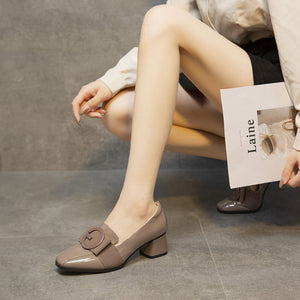 Modische Weiche Lederschuhe aus Lackleder