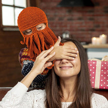 Laden Sie das Bild in den Galerie-Viewer, Handgemachte Oktopus-Wollmütze