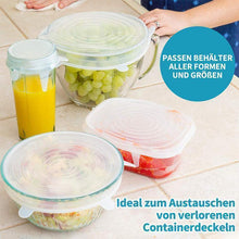 Laden Sie das Bild in den Galerie-Viewer, Silikon-Stretchdeckel, 6STK