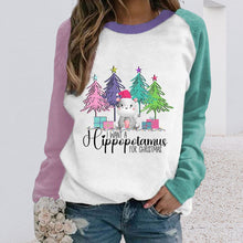 Laden Sie das Bild in den Galerie-Viewer, Farbe-Block Weihnachtsbaum T-Shirt