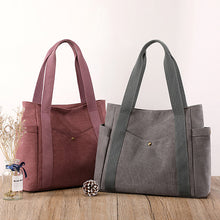 Laden Sie das Bild in den Galerie-Viewer, Retro Einfache Segeltuchtasche