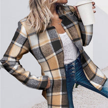 Laden Sie das Bild in den Galerie-Viewer, Trendiger Karierter Mantel