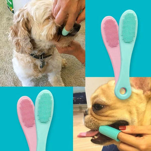 Professionelle Fingerzahnbürste für Hunde und Katzen