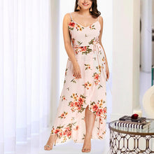 Laden Sie das Bild in den Galerie-Viewer, Bedrucktes sexy Trägerkleid für Damen
