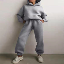 Laden Sie das Bild in den Galerie-Viewer, Lässiges Kapuzenpullover-Set Für Damen
