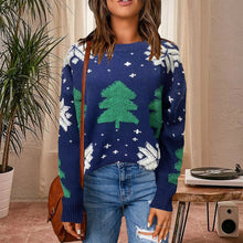 Laden Sie das Bild in den Galerie-Viewer, Weihnachtspullover mit Rundhalsausschnitt