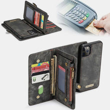 Laden Sie das Bild in den Galerie-Viewer, 2 in 1 Magnetische Brieftasche Abnehmbare Hülle für Telefon