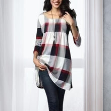 Laden Sie das Bild in den Galerie-Viewer, Bedrucktes Kleid mit mittleren Ärmeln