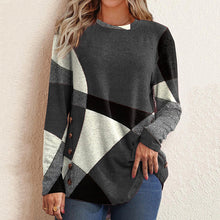 Laden Sie das Bild in den Galerie-Viewer, Kontrastierendes Geometrisches T-Shirt