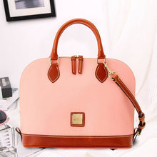 Laden Sie das Bild in den Galerie-Viewer, Muscheltasche aus Leder mit Reißverschluss