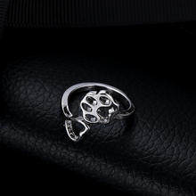 Laden Sie das Bild in den Galerie-Viewer, Einfacher kreativer hohler offener Ring mit Hundepfote