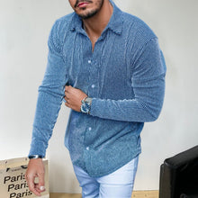 Laden Sie das Bild in den Galerie-Viewer, Schmal geschnittenes Hemd mit Revers