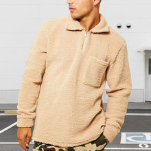 Laden Sie das Bild in den Galerie-Viewer, Lockerer Plüsch-Pullover mit stehkragen