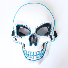 Laden Sie das Bild in den Galerie-Viewer, LED leuchtende Totenkopfmaske