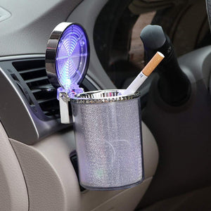 Bunter LED Autoaschenbecher