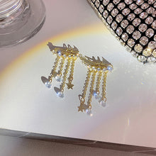 Laden Sie das Bild in den Galerie-Viewer, Stilvolle Ohrringe mit Sternfransen
