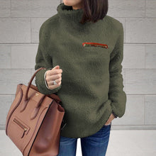 Laden Sie das Bild in den Galerie-Viewer, Thermopullover mit Rollkragen und Reißverschluss
