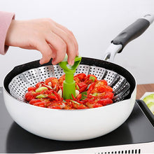 Laden Sie das Bild in den Galerie-Viewer, Klappbarer Dampfkorb aus Edelstahl
