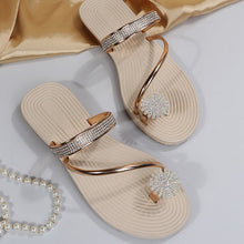 Laden Sie das Bild in den Galerie-Viewer, Sommer glänzende Strass Sandalen