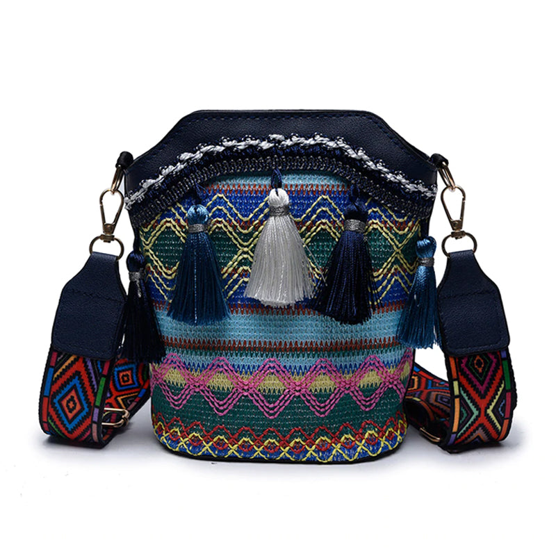 Modische ethnische gewebte Umhängetasche für Damen