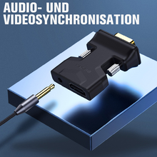 Laden Sie das Bild in den Galerie-Viewer, HDMI-zu-VGA Adapter (mit Audio)