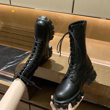 Laden Sie das Bild in den Galerie-Viewer, Einfarbige Herbst- und Winterstiefel mit Dicker Sohle