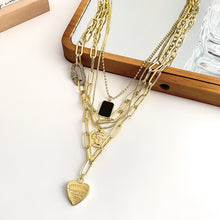 Laden Sie das Bild in den Galerie-Viewer, Metallische Halsketten-Set Für Damen