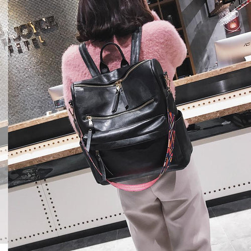 Vintage-Rucksack für Damen mit großem Fassungsvermögen