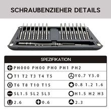 Laden Sie das Bild in den Galerie-Viewer, Professionelles 30 in 1 Schraubendreher-Set