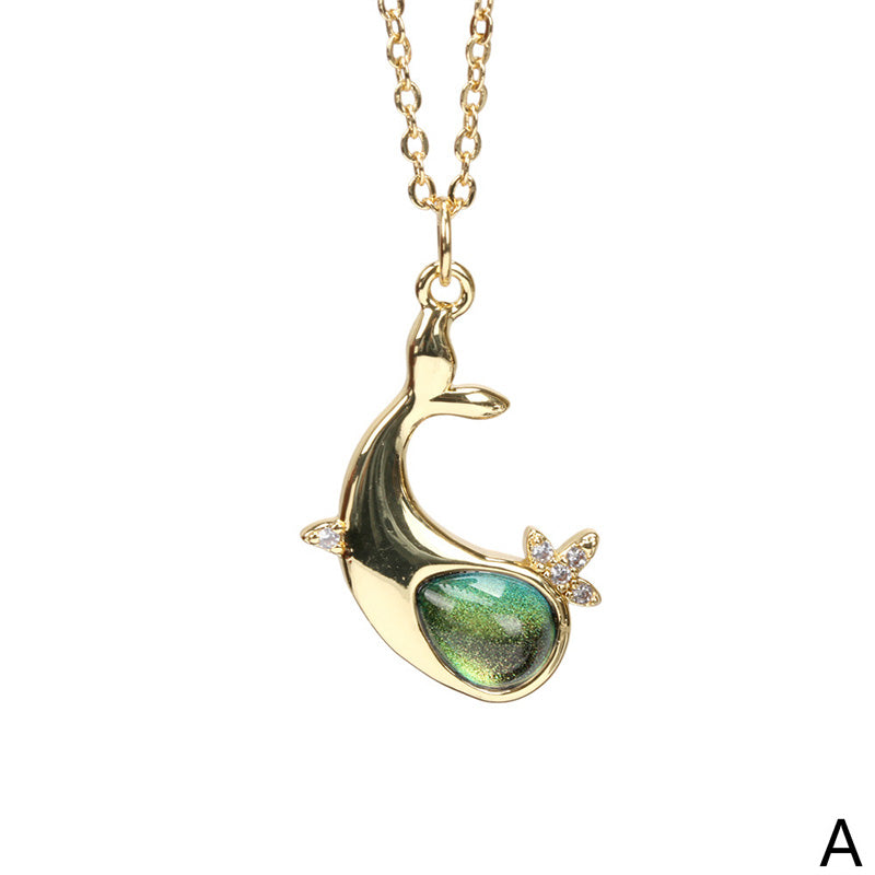 Süße einfache Wal Halskette