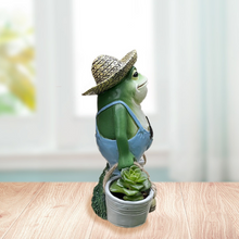 Laden Sie das Bild in den Galerie-Viewer, Kreativer Frosch-Blumentopf aus Harz