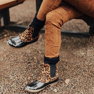 Regenfeste Stiefeletten mit runder Zehenpartie für Damen