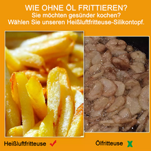 Laden Sie das Bild in den Galerie-Viewer, Heißluftfritteuse Silikonbackform