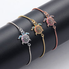Laden Sie das Bild in den Galerie-Viewer, Zirkon-Schildkröte Armband