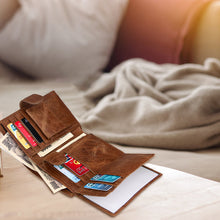 Laden Sie das Bild in den Galerie-Viewer, Herr Retro Geldbörse mit mehreren Kartenfächern