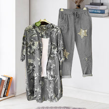 Laden Sie das Bild in den Galerie-Viewer, Bedrucktes Lässiges Zweiteiliges Set für Damen