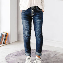 Laden Sie das Bild in den Galerie-Viewer, Gerade Geschnittene Damenjeans