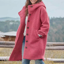 Laden Sie das Bild in den Galerie-Viewer, Damen Mantel mit Fleece Plüsch