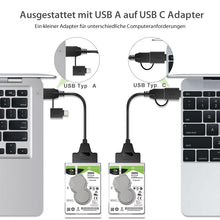 Laden Sie das Bild in den Galerie-Viewer, Universelles 2-in-1-Festplattenadapterkabel