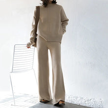 Laden Sie das Bild in den Galerie-Viewer, Damen stylische lässige Strickpullover und -hosen