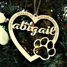 Laden Sie das Bild in den Galerie-Viewer, SANK®PERSONALISIERTE HUNDE/KATZE PFOTE WEIHNACHTSVERZIERUNG