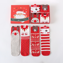 Laden Sie das Bild in den Galerie-Viewer, Weihnachten Cartoonsocken Geschenkbox