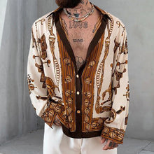 Laden Sie das Bild in den Galerie-Viewer, Trendige Retro Herren Langarmshirts