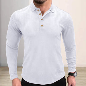 Gestreiftes Polohemd mit Revers