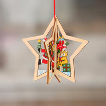 Laden Sie das Bild in den Galerie-Viewer, Weihnachten Anhänger aus Holz