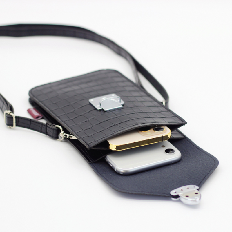 Handytasche Mit Krokodil Textur